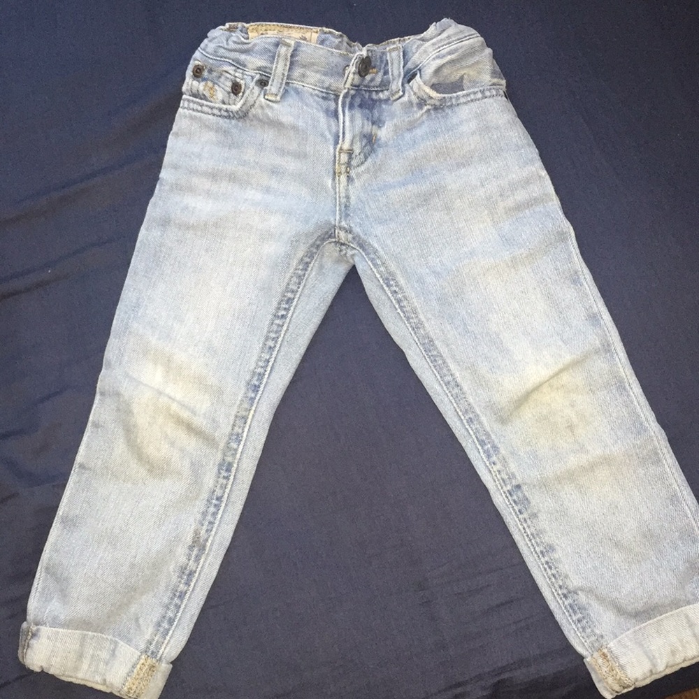 Toddler jeans gentle worn